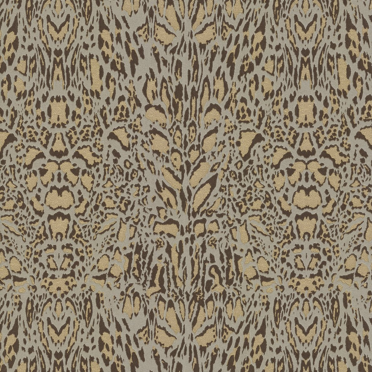 Papier peint Roberto Cavalli motif léopard crème et brun