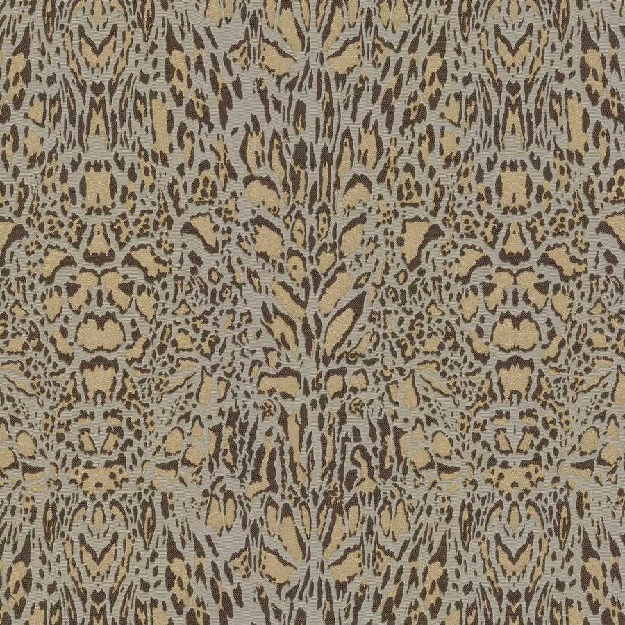 Papier peint Roberto Cavalli motif léopard crème et brun