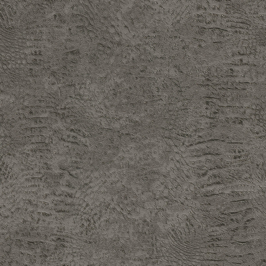 Papier peint Roberto Cavalli texturé patiné anthracite