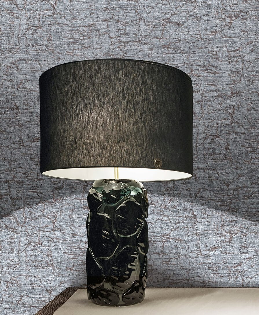 Papier peint Roberto Cavalli patiné gris