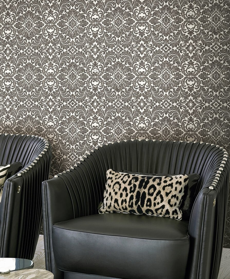 Papier peint Roberto Cavalli oriental motif cachemire