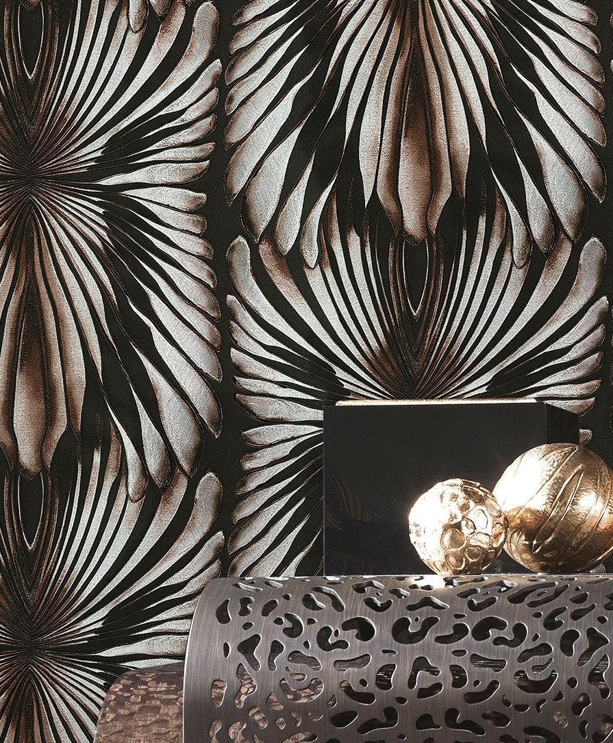 Collection Roberto Cavalli n° 8 à motif vison et noir
