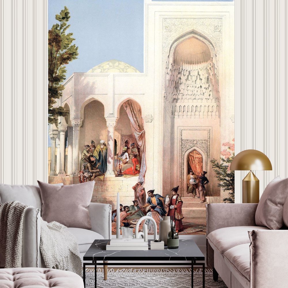 Papier peint femmes et hommes ottomans au palais