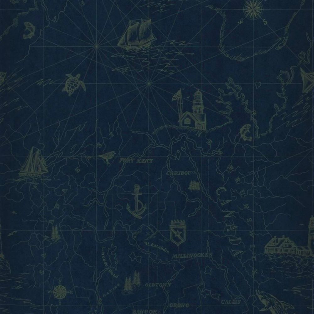 Papier peint Ralph Lauren Shipping Lanes Map