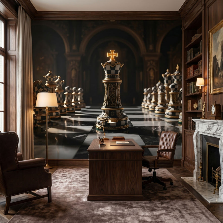 Papier peint coup d'échec royal