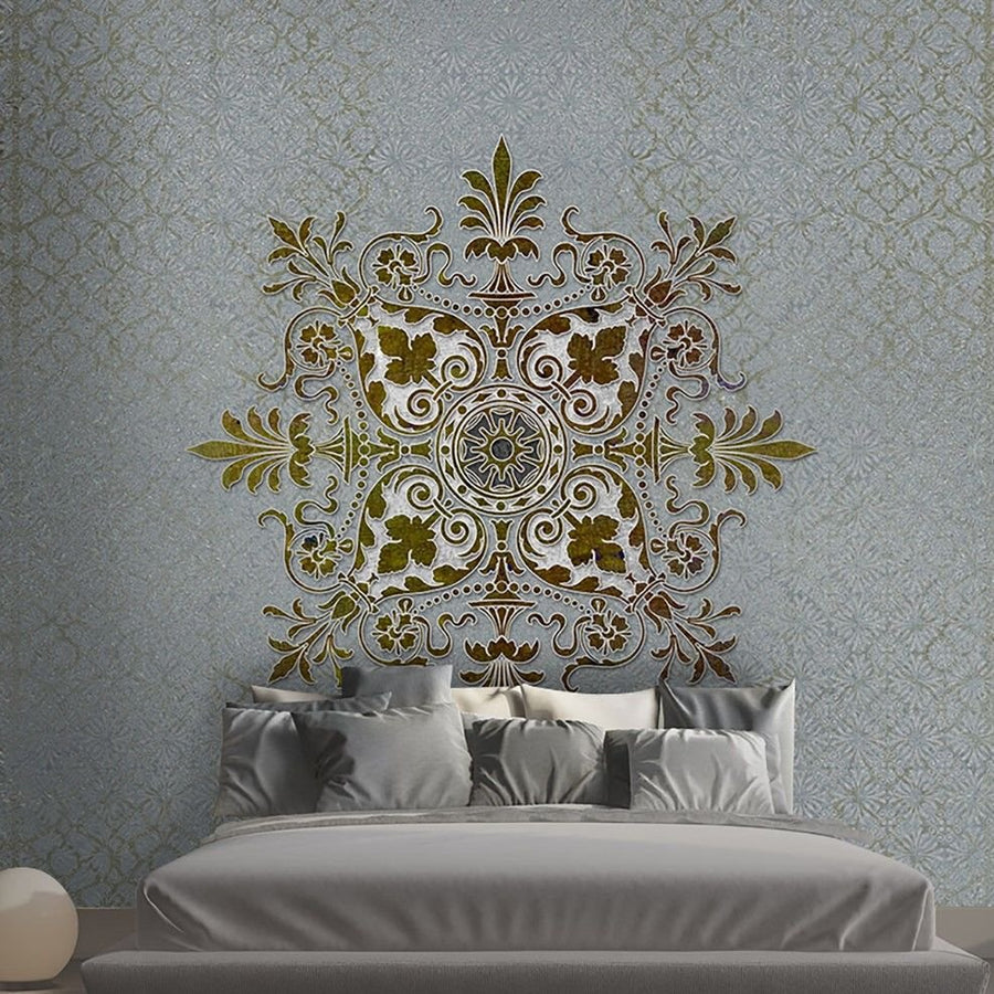 Papier peint mandala motif cachemire