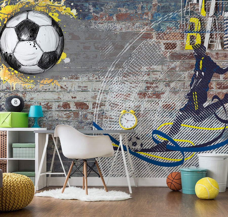Football Fenerbahçe Duvar Yazılı Duvar Kağıdı