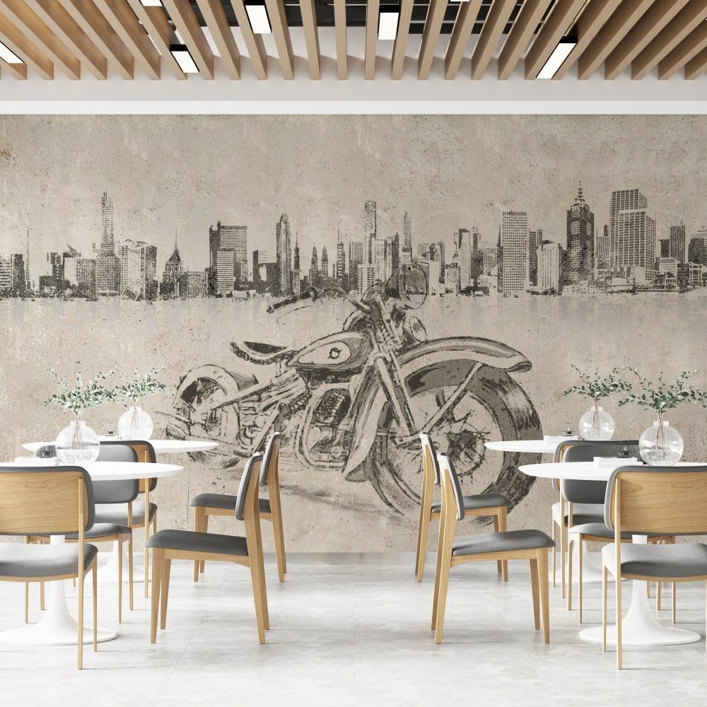 Papier peint moto au crayon, série Kiralık Aşk Lübnan