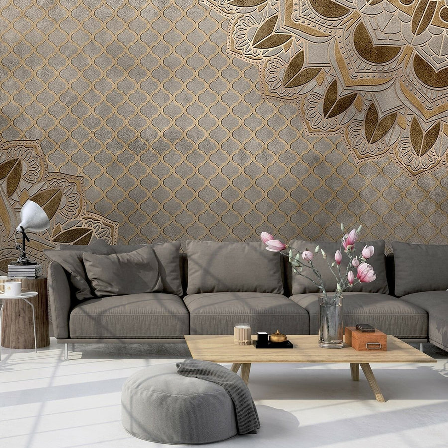 Papier peint mandala Brown Berlin