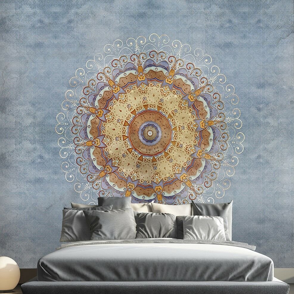 Papier peint mandala Brown Minsk
