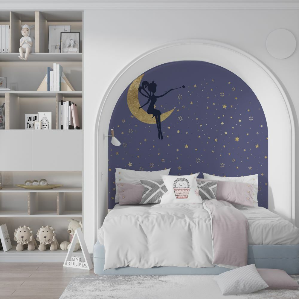 Papier peint Fairy's Stars nouvelle lune