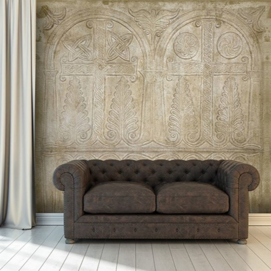 Papier peint motifs authentiques en relief