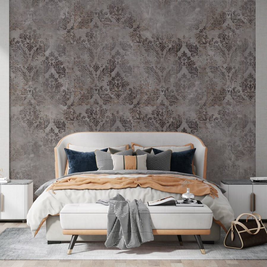 Papier peint mur à motif cachemire élégant