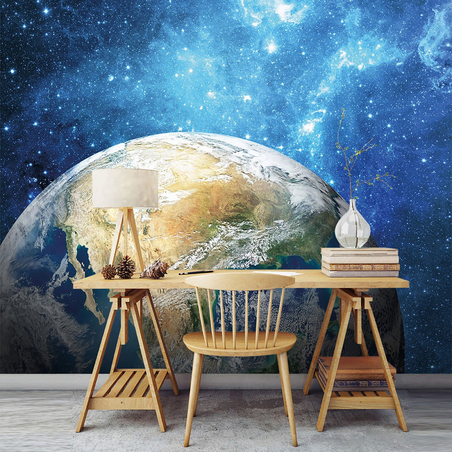 Papier peint la Terre vue de l'espace