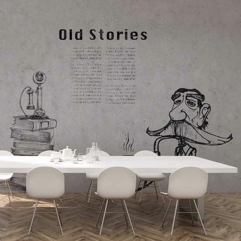 Papier peint Old Stories au crayon