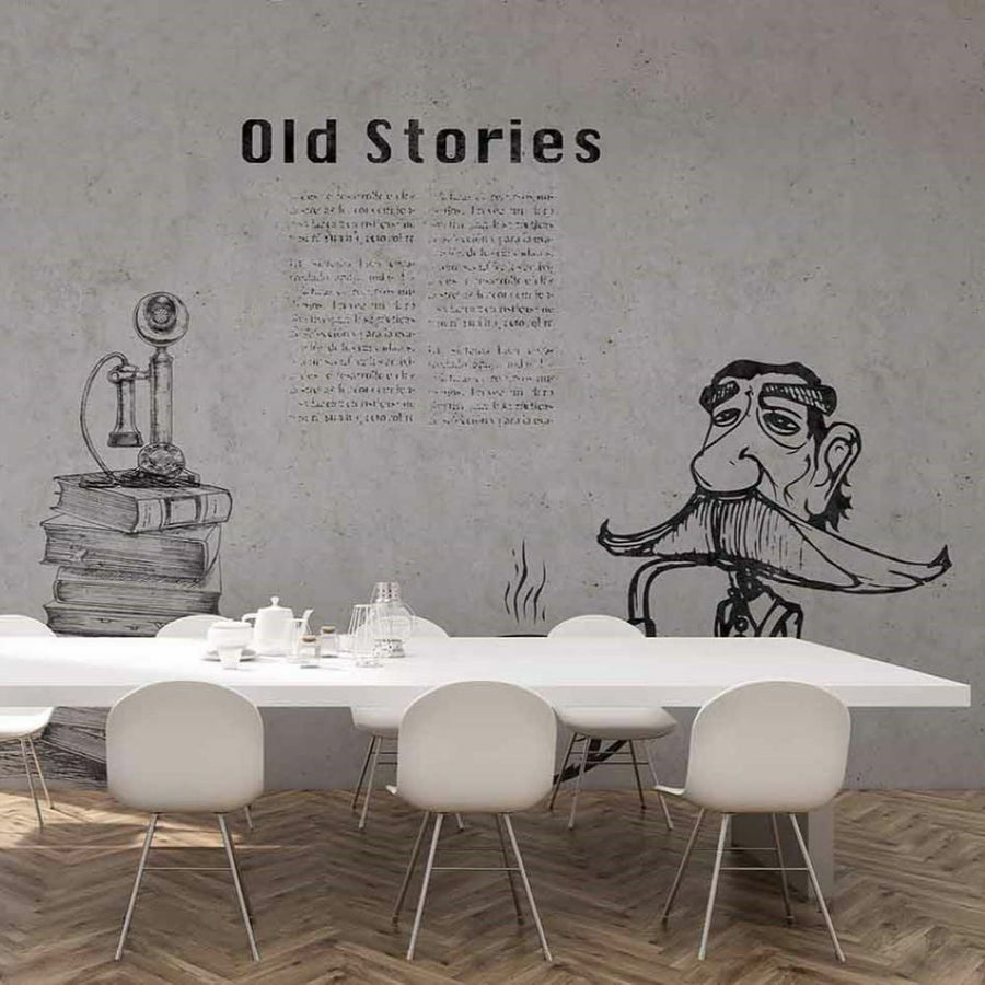 Papier peint Old Stories au crayon