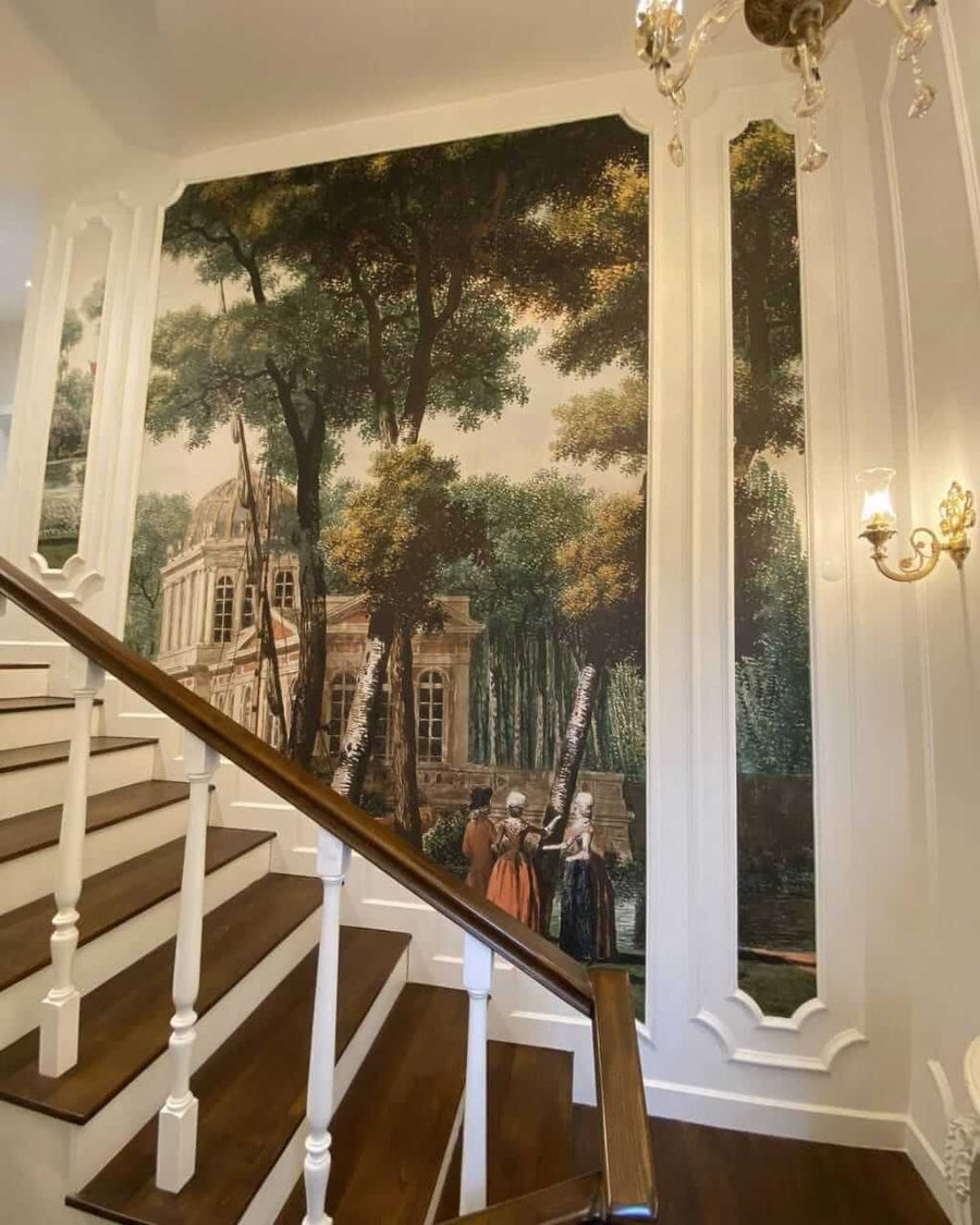 Papier peint palais et vieille ville pour cage d'escalier, série Adım Farah