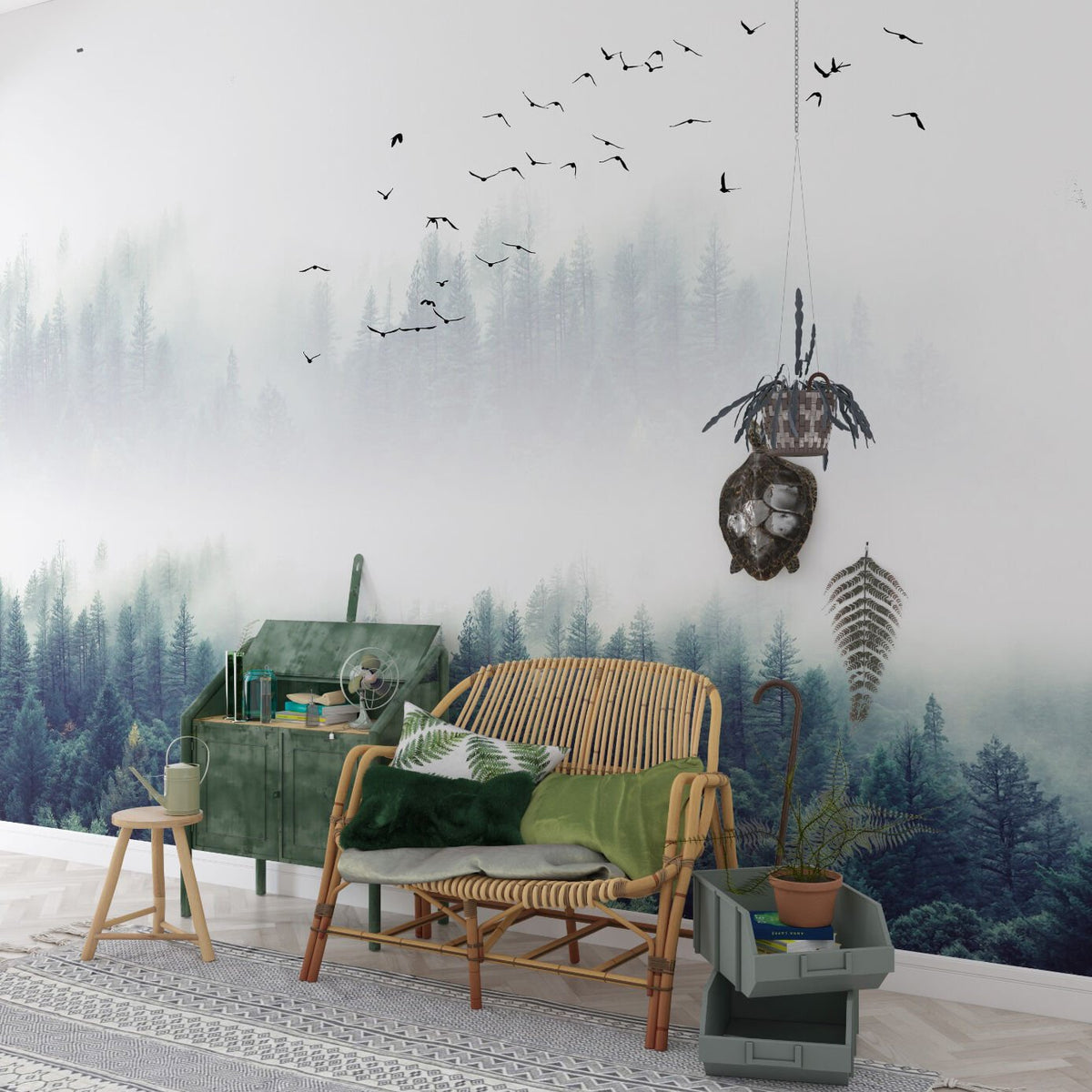 Papier peint Cloud Forest