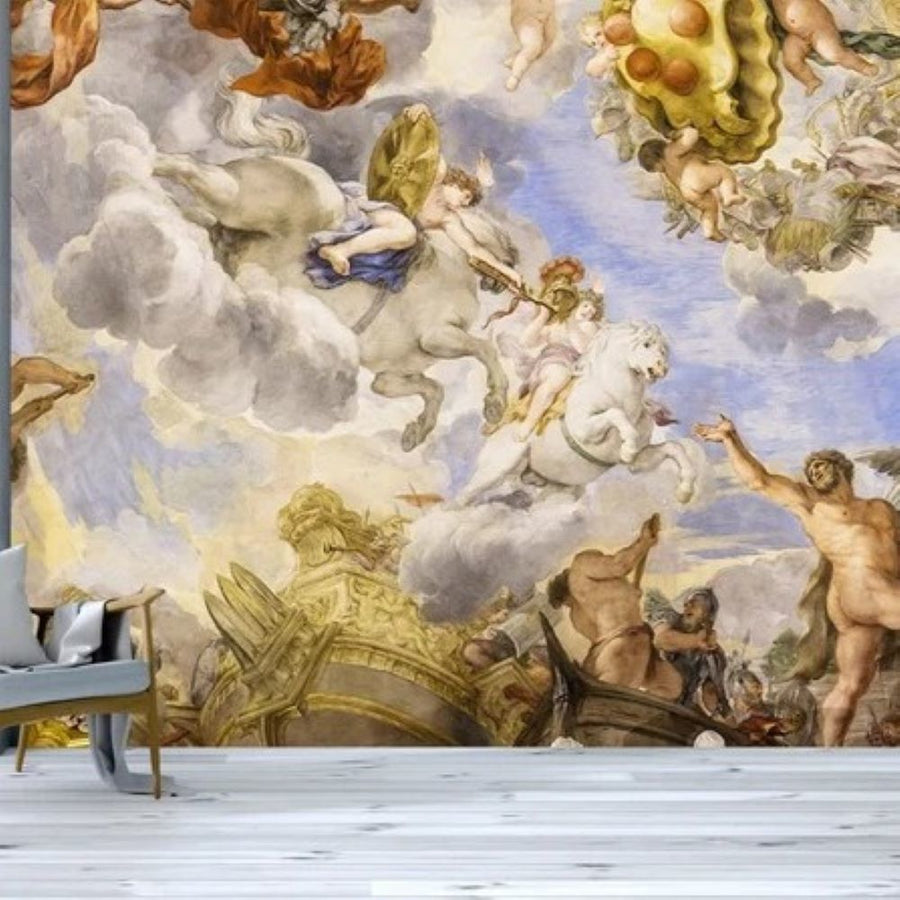 Papier peint art et mythologie antiques du Palazzo Pitti à Florence