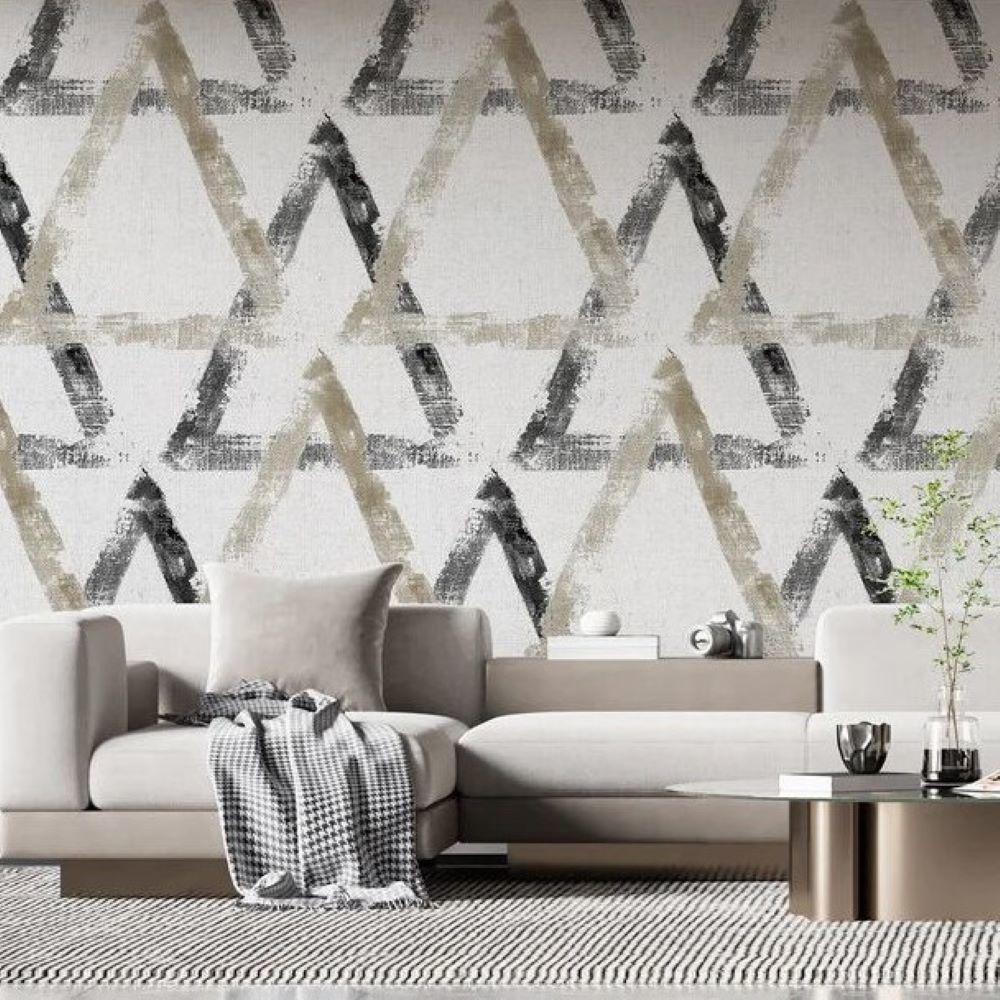 Papier peint triangles imbriqués