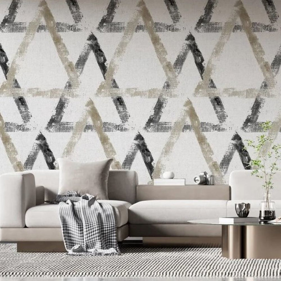 Papier peint triangles imbriqués