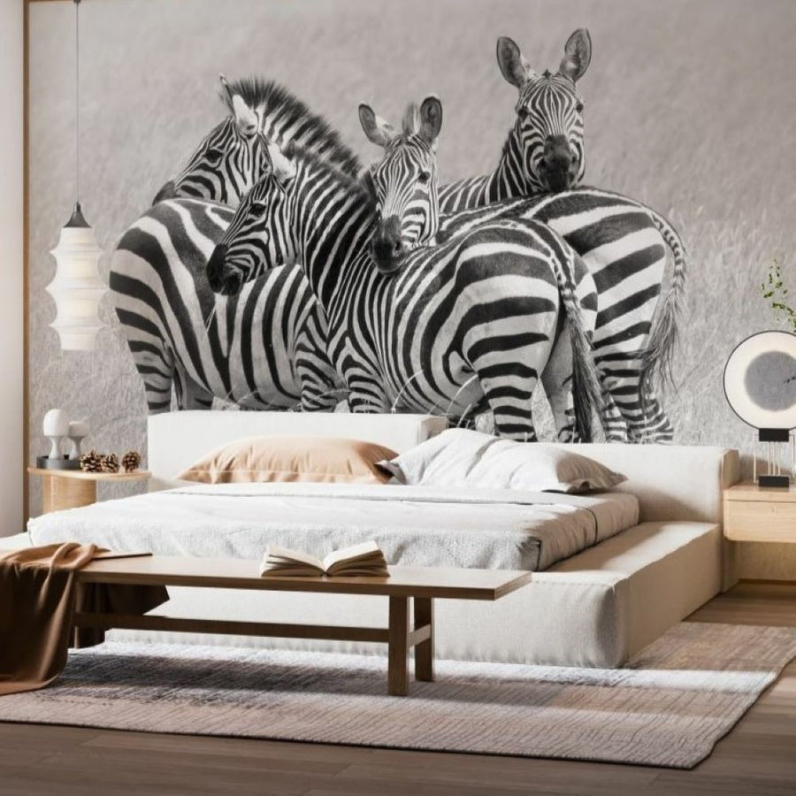 Papier peint Uva animaux exotiques et zèbres