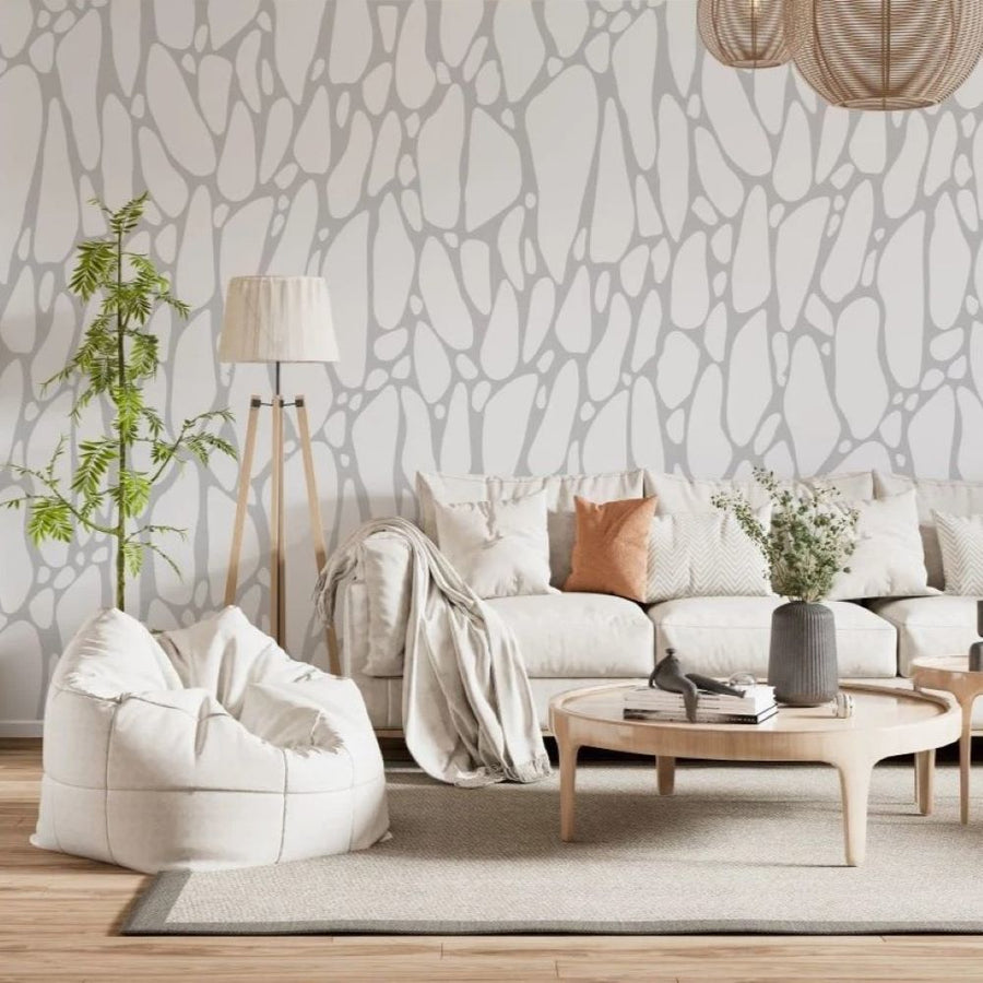 Papier peint motif géométrique doux aux détails modernes