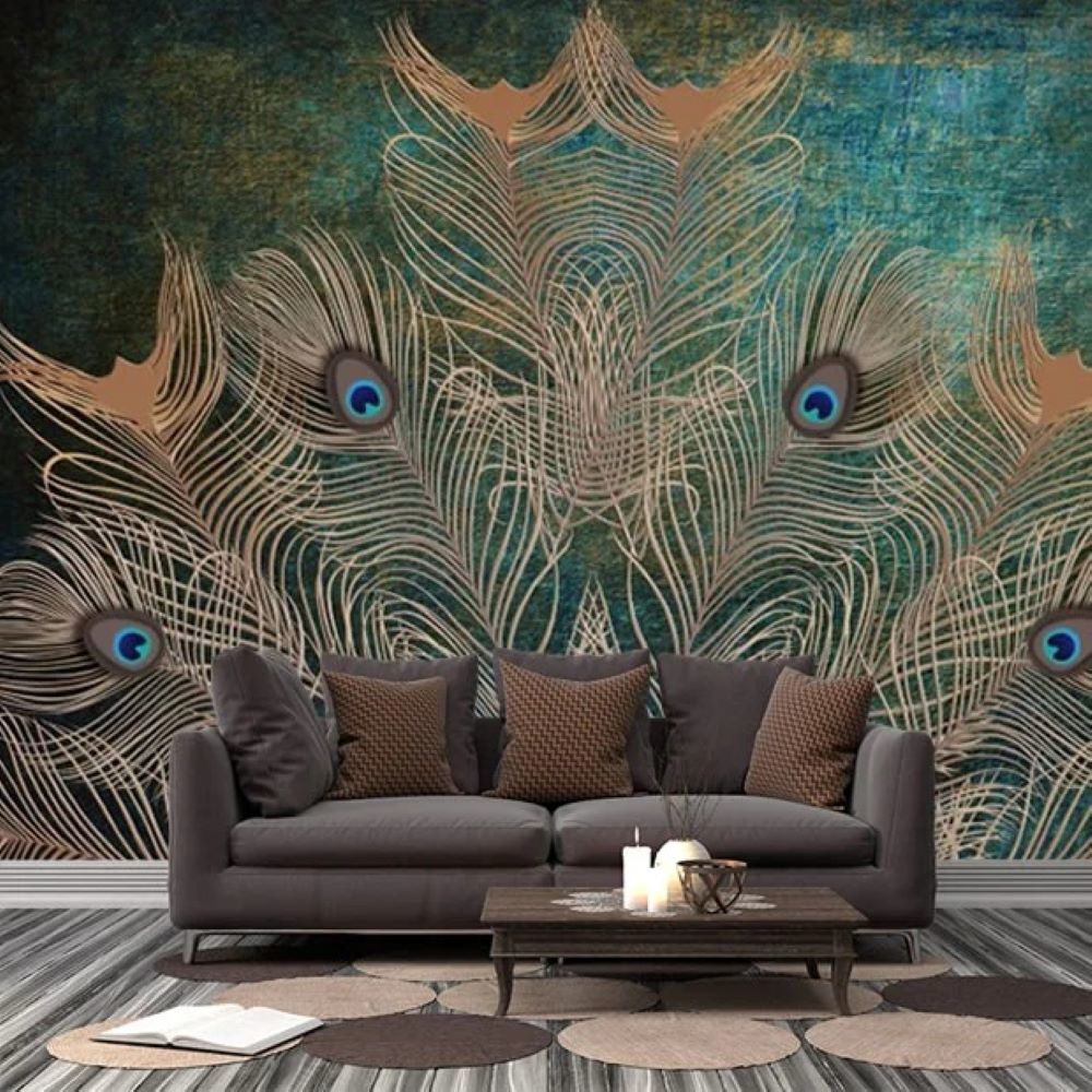 Papier peint plumes de paon, série Kiralık Aşk Lübnan