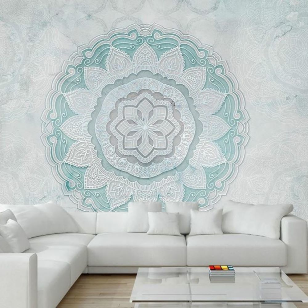 Papier peint motif Green Vienna Mandala