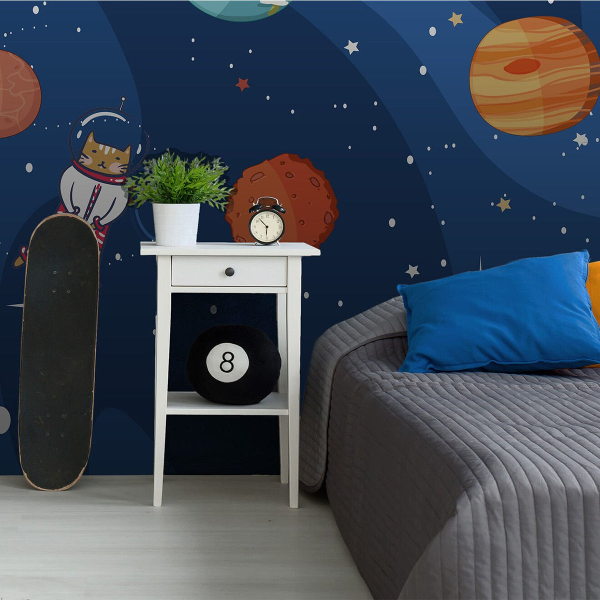 Papier peint chats astronautes dans l'espace